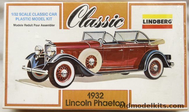 Lindberg 1/32 1932 Lincoln KB Dual Cowl Phaeton - (ex-Pyro), 6609 plastic model kit